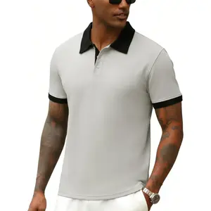 Men's Golf Polo Shirts Short Sleeve Casual Moisture Wicking Breathable Tees Summer Collared Shirt Stylish Tops