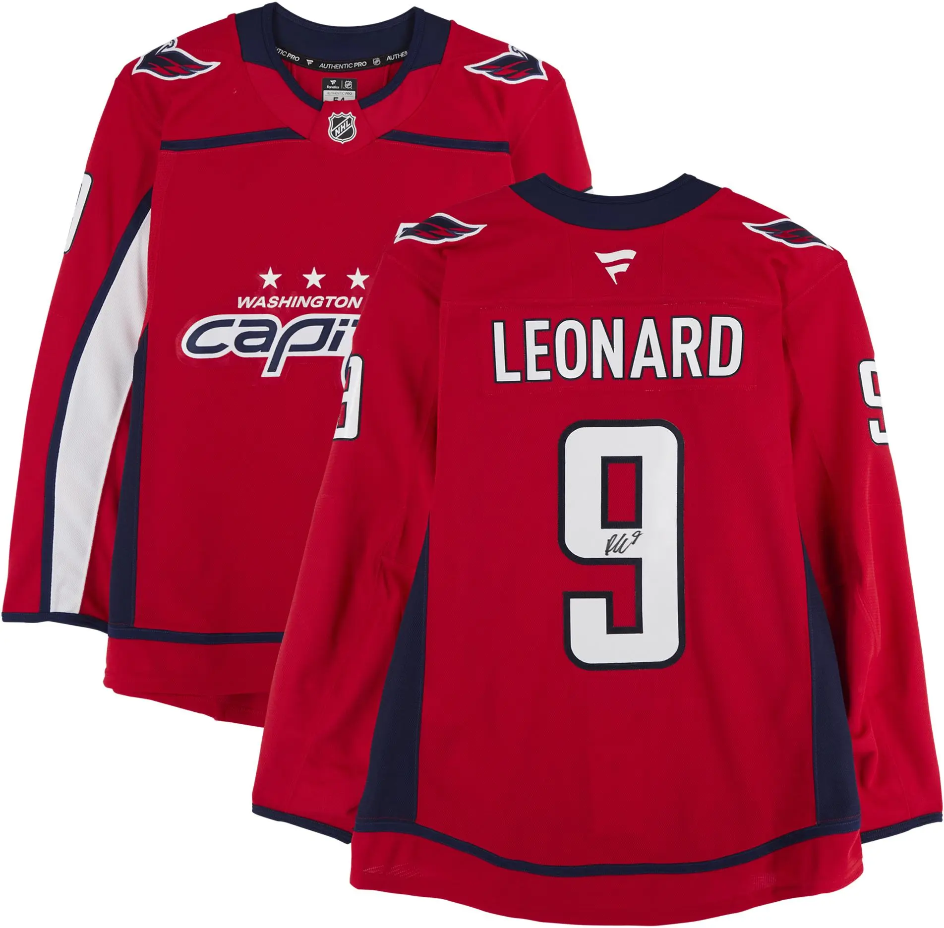 Ryan Leonard Washington Capitals Autographed Red Pro Jersey - Fanatics Authentic Certified