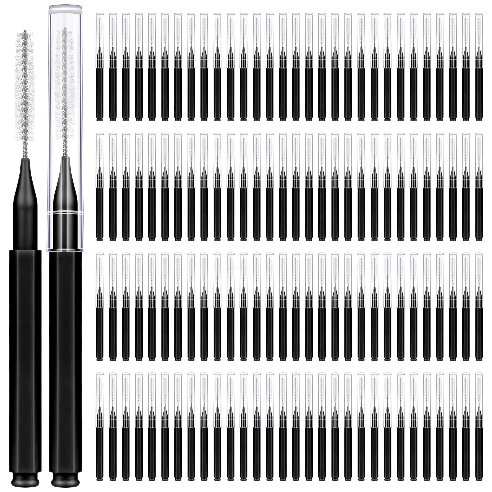120 Pcs Interdental Brushes for Plaque Removal, Orthodontic Dental Accessories for Braces Care & Daily Hygiene, Plaque Remover, Cleaning Brush, Portable, Reusable, Set, Black, Home, Nylon, Kit, Daily Clean, Kit Set, Non-Medical, Storage, Contains Neither,