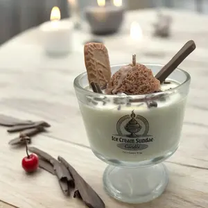 Ice Cream Sundae Candle - Perfect Decor for Your Home - Ornaments Freshener Decoration