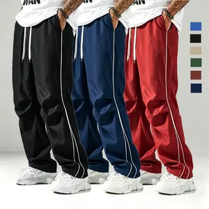 Men's Y2K Retro Street Pants Loose Oversized Fit with Pockets for Hiking Running Fitness Baggy Track Pants 90s Retro Streetwear - Menswear