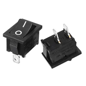 Rocker Switch 2 PIN ON-OFF SPST 125VAC/10A 250VAC/6A 21x15mm Black KCD1-101 2X/5X/10X