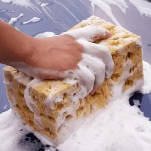 17*11*9 CM Car wash sponge block car motorcycle cleaning supplies large size Honeycomb sponge brush dusting car cleaning tool Square Sponge