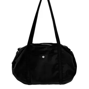 Large Capacity Oval Nylon Commuter Bag for Women, New Korean Style, High-End Niche Single Shoulder Bag for Women
