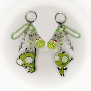 Invader Zim Anime Acrylic Pendant Keychains