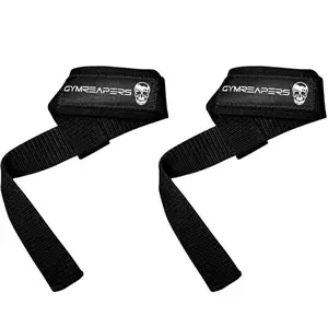Gymreapers Premium Padded Weightlifting Straps - Lifting Straps for Deadlifts, Rows, Pull-ups