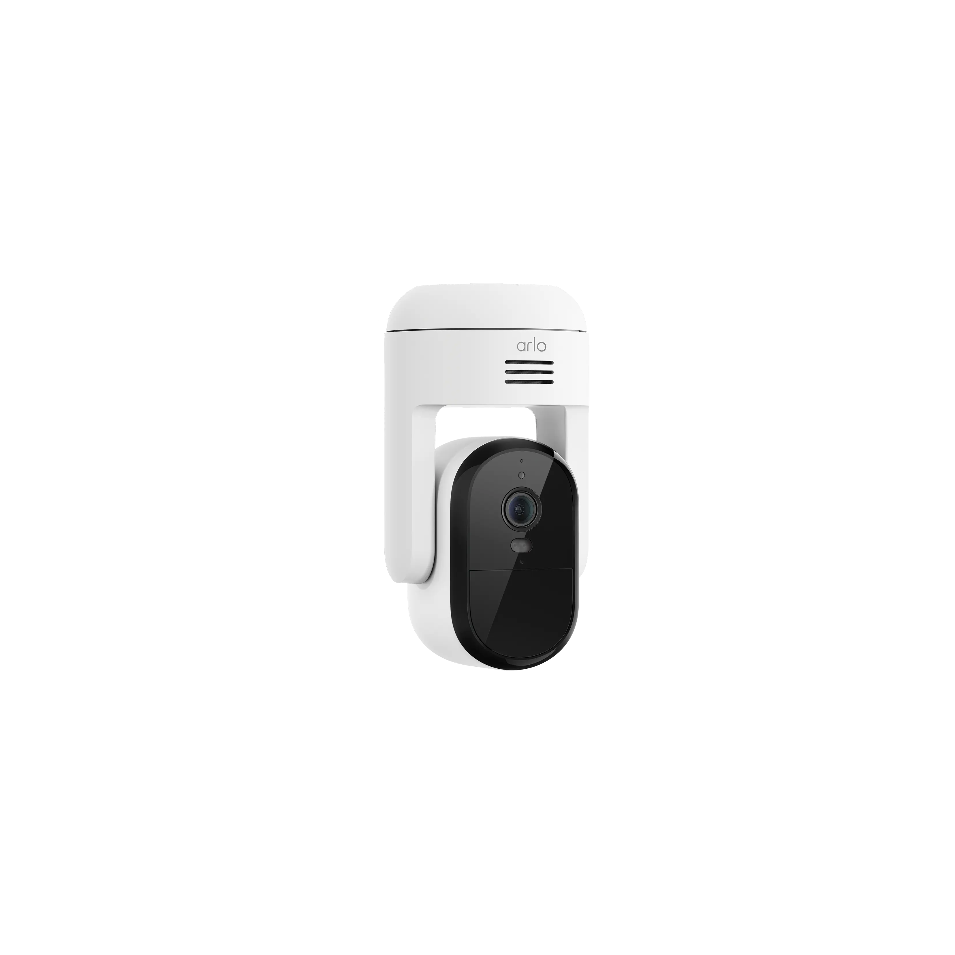 Arlo Essential Pan Tilt 2K Video 360º Coverage Smart Detection Color Night Vision 12x Zoom Plug-In Power Outdoor Security Camera