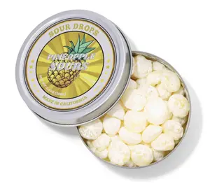 Sour Drops Dye-Free Pineapple Sours Hard Candy Sweet Snack Sour Drops Dye-Free Pineapple Sours Hard Candy Sweet Snack