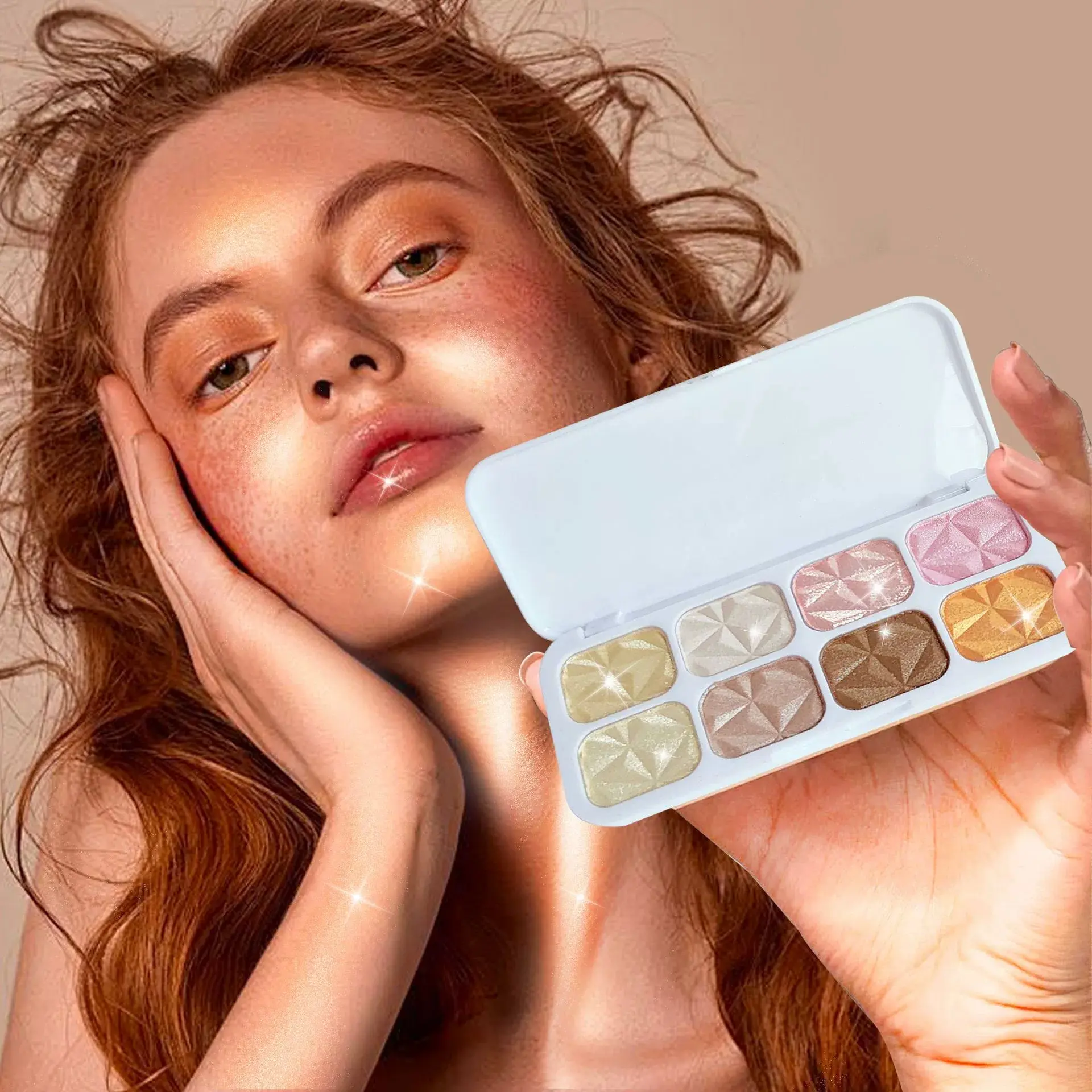 【8-color】 Highlighter and Contour Palette Bronzer Makeup