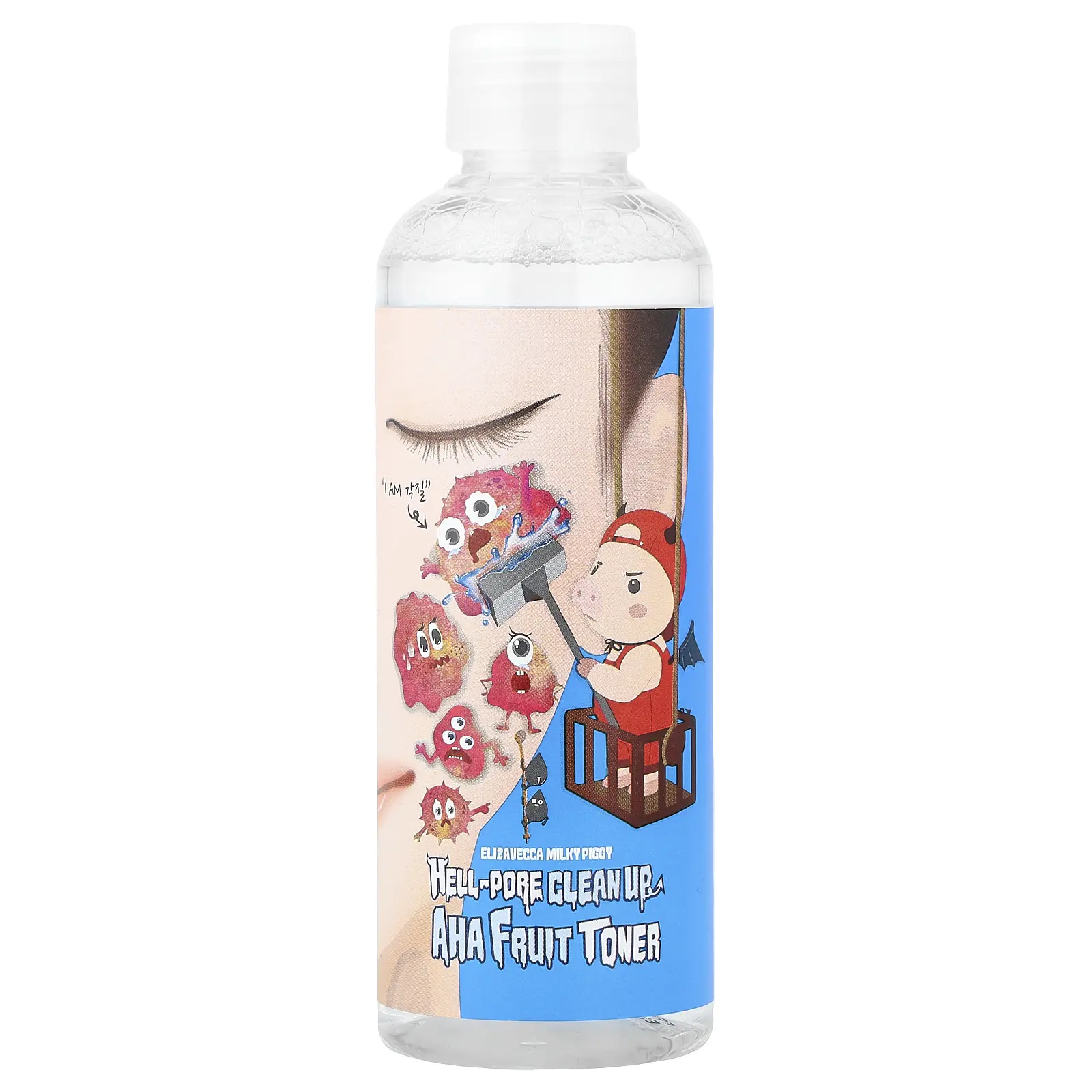 Elizavecca Milky Piggy, Hell-Pore Clean Up AHA Fruit Toner, 6.76 fl oz (200 ml)