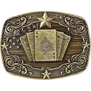 BELTROAD Belt Buckle for Men Women, Vintage Cowboy Cowgirl Texas Rodeo Longhorn Bull, Goat, Poker and Horse country