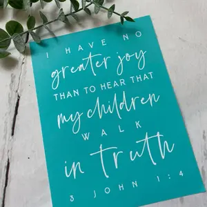 Reusable Stencil Bible Verse Stencil 3 John 1:4