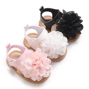 Baby Girl Sandals, Plaid/Flower Non-slip Summer Flats Toddler Shoes for Casual Daily