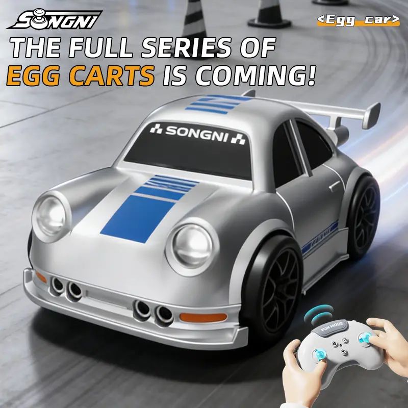 【Deals for you Days】SONGNI RC Model Car, 1:43 Scale RC Controlled Drift Toy with Smart Sensing, Modified 911 Spark Egg Electric Remote Control Vehicle
