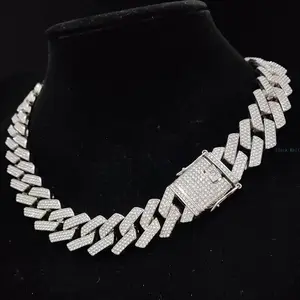 Sparkling Cuban Chain Necklace, 2026 Trendy Hip-Hop Geometric Jewelry, Multi-Size Cuban Links, Men's Accessory for Boyfriend, Ideal for Daily Wear & Gifting, Chains