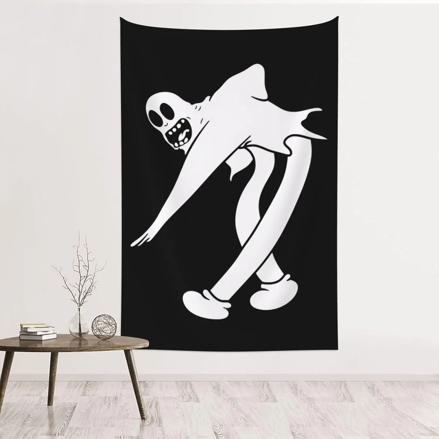 Ghostemane Peach Print Spooky Wall Tapestry - 30x40in (76x102cm) Strong Brightening Synthetic Soft Flannel Hanging Blanket, Figures & Slogans Design for Bedroom Home Decor Accessory