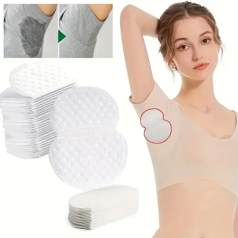 Invisible Underarm Sweat Patches, Disposable Anti-Sweat Protectors, Armpit Sweat Pads, Comfortable Body Patches for Sports & Outdoor Activities