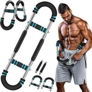Arm Trainer, Adjustable Chest Workout Equipment, Arm Trainer for Men, Chest Trainer for Men, Shoulder Muscle Training, Portable Spring Resistance Home Fitness Equipment