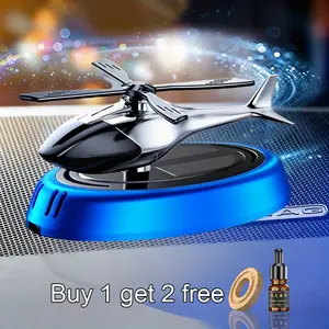 Car Air Freshener - Solar-Powered Car Decor, Helicopter Shaped Car Air Fresheners, Car Fragrance Decoration, Suitable for RVs, SUVs, Small Cars, Trucks, Valentine's Day Gift, Creative Car Accessories