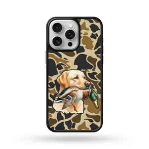 Camo Yellow Lab Duck Dog Phone Case
