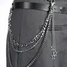 Punk Style Star Design Chain Belt, Punk Fashion Belt, Multifunctional Pants Chain for Men & Women, Adjustable Waist Belt for Birthday Gift, Star Decorated Belt