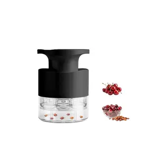Multifunctional Cherry Pitter, Quick Release, 7-In-1 Cherry Pit Remover, Press Button Design, Splash Guard Included, Fruit Kitchen Tool, Kitchen Gadget