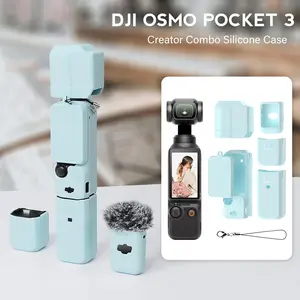 Dji Osmo Pocket 3 Silicone Case Set, Shockproof Anti-Scratch Full Protection, Durable Camera Shell, Ideal Gift for Photography Lovers