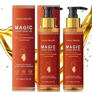 Magic Body Firming Oil–Hydrating & Tightening Skin Oil For Arms, Le gs, Stomach & Full Body | Fast-Absorbing, Non-Greasy | Nourishes Skin, Reduces Fine Lines, Improves Elasticity,100ML body oil