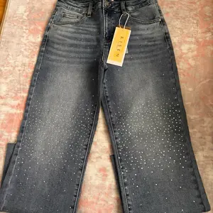 Risen Jeans - Womenswear Bottom with Sparkle Details