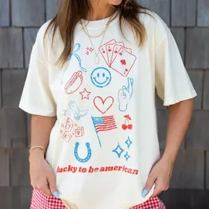 'Lucky To Be American' T-Shirt