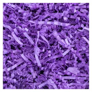 MagicWater Purple Crinkle Cut Paper for Gift Baskets - Shredded Paper Filler, Basket & Box Filler, Bridesmaid Gifts, Christmas Stuffers - Eco-Friendly & Recyclable