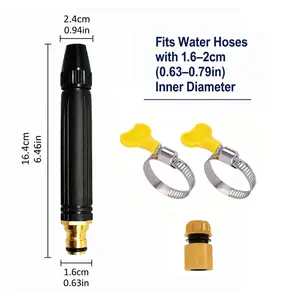 【Summervibes】Home high-pressure car wash water gun with booster nozzle and hose, portable handheld water sprayer, a must-have for watering plants and vegetables, car washing, garden cleaning, pet bathing and outdoor rinsing.