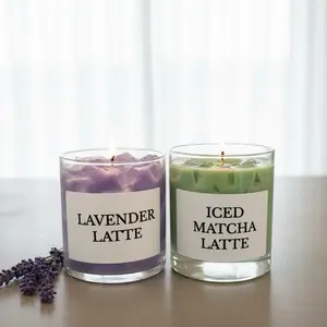 Lavender & Iced Matcha Scented Candle Set