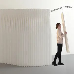 The one paper foldable paper screen partition H1.8m~W43cm~L2-3m