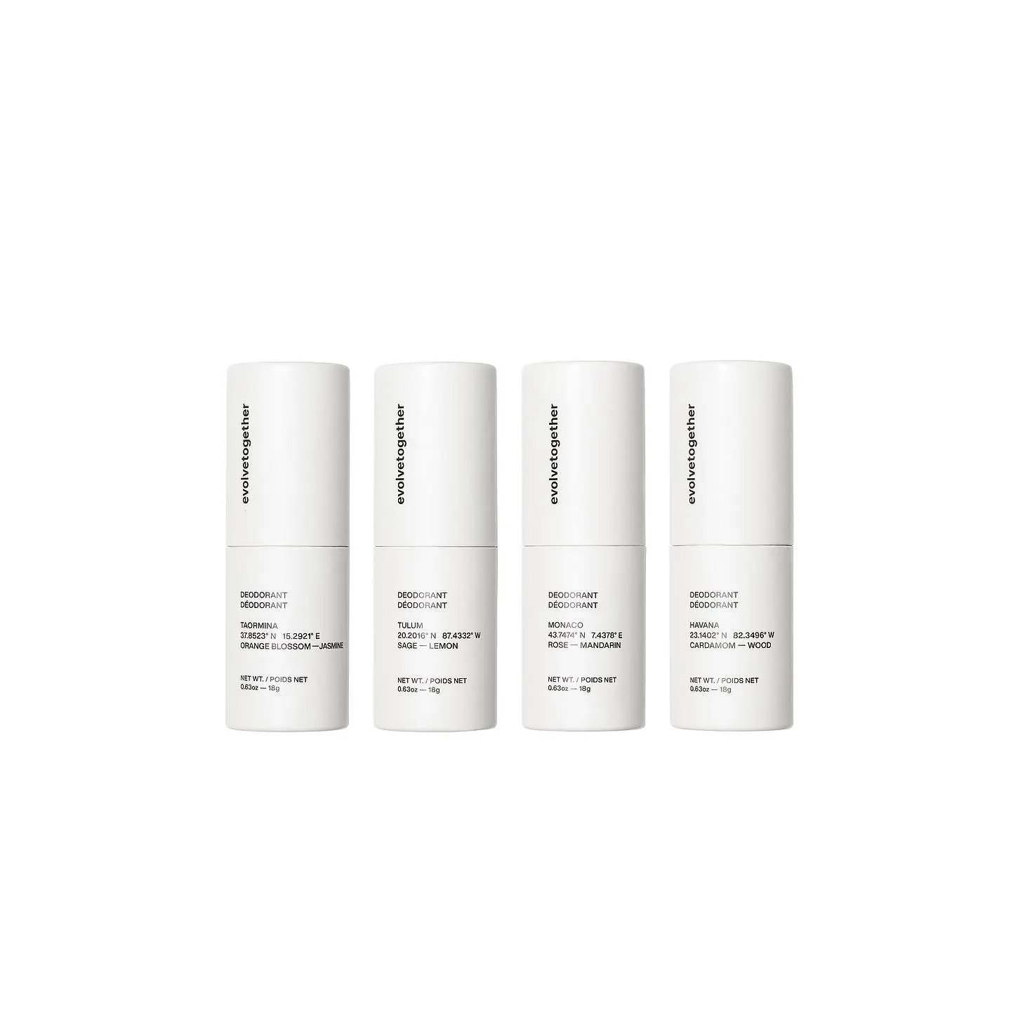 evolvetogether Natural Deodorant Discovery Set
