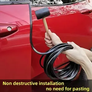 3m Car Door Edge Anti-Collision Strip, U-Shape Rubber Seal Protector, Easy to Cut, Simple Use, Scratch-Resistant Decorative Trim
