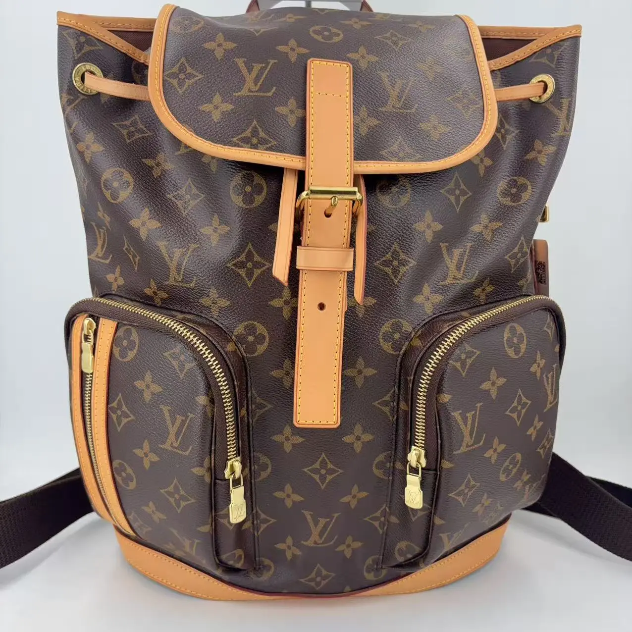 Pre-owned Louis Vuitton leather Crossbody Bags pre owend Bosphore backpack in monogram canvas