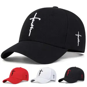 Personality Men Letter Curved Cross Embroidered Baseball Hat Outdoor Sport Adjustable Sunscreen Leisure Hat Spring Autumn Travel Tourism Beach Vacation
