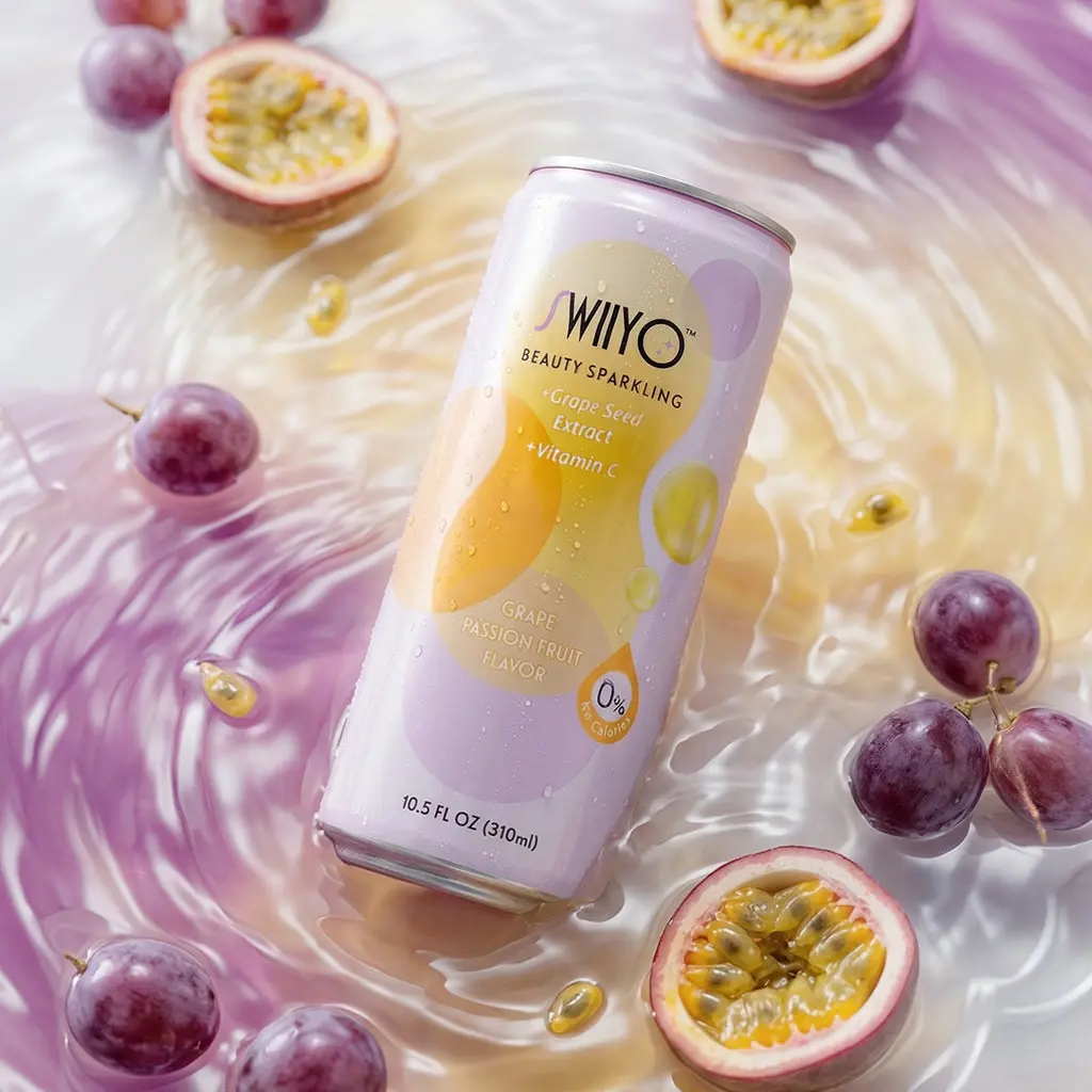 Swiiyo Aura Beauty Sparkling Water – Grape Passion Fruit