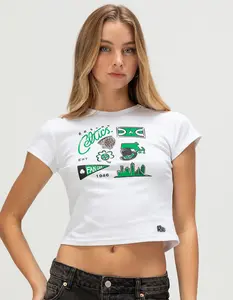 HYPE AND VICE Boston Celtics Womens Baby Tee