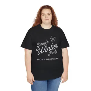 Dougs Winter Party tshirt, Trendy Viral Winter shirt, Doug's Winter Celebration tee, Full Size Range, Perfect Fit for Everyone