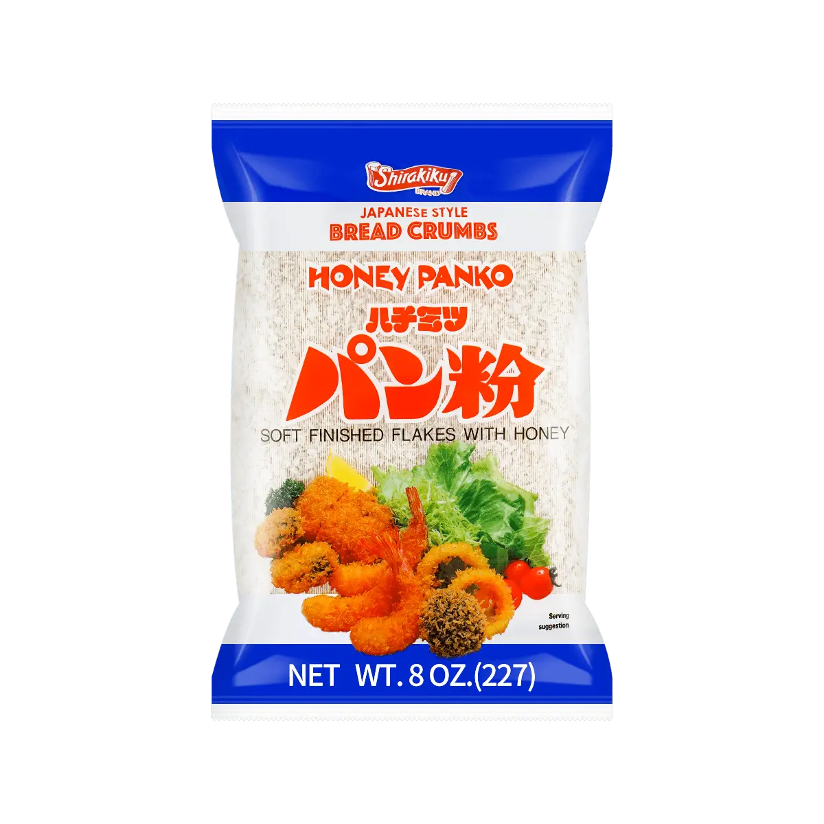SHIRAKIKU Japanese Sanuki Honey Panko Breadcrumbs 227g - Perfect for Crispy Coatings & Baking