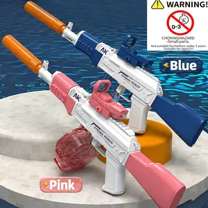 Ak47 Electric Water Gun, Automatic Spray Toy for Kids, Summer Pool Beach Party Remote Sprayer, Suitable for Children over 3 Years Old