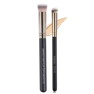 ENERGY Concealer Brush Set - Mini Flat Top Kabuki Brush Slant Concealer Brush for Eyebrows Eyeshadow under Eye Setting Powder for Liquid Cream Powder Blending Xing Yuan