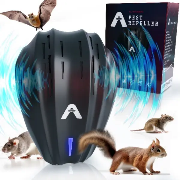 PestJet New 2025 Ultrasonic Pest Control Indoor Electronic Pest Repellent Get Rid of Rat Bat Mouse Bug Bee Ant Spider Wasp Cockroach Fly Mosquito