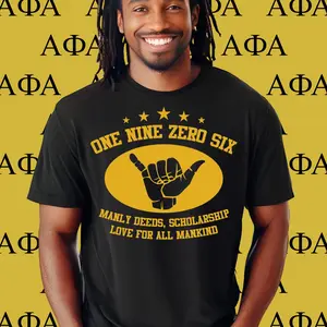 Alpha Phi Alpha T-shirt. Alpha 1906 Fraternity Apparel. Ice Cold Brothas, The Oldest & The Coldest, Men of Distinction.