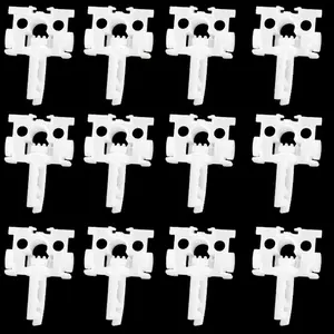 12 PCS White Vertical Blinds Repair Kit with Carrier Stem Replacement Slats Carrier Clips for Sliding Glass Doors Curtain Accessories