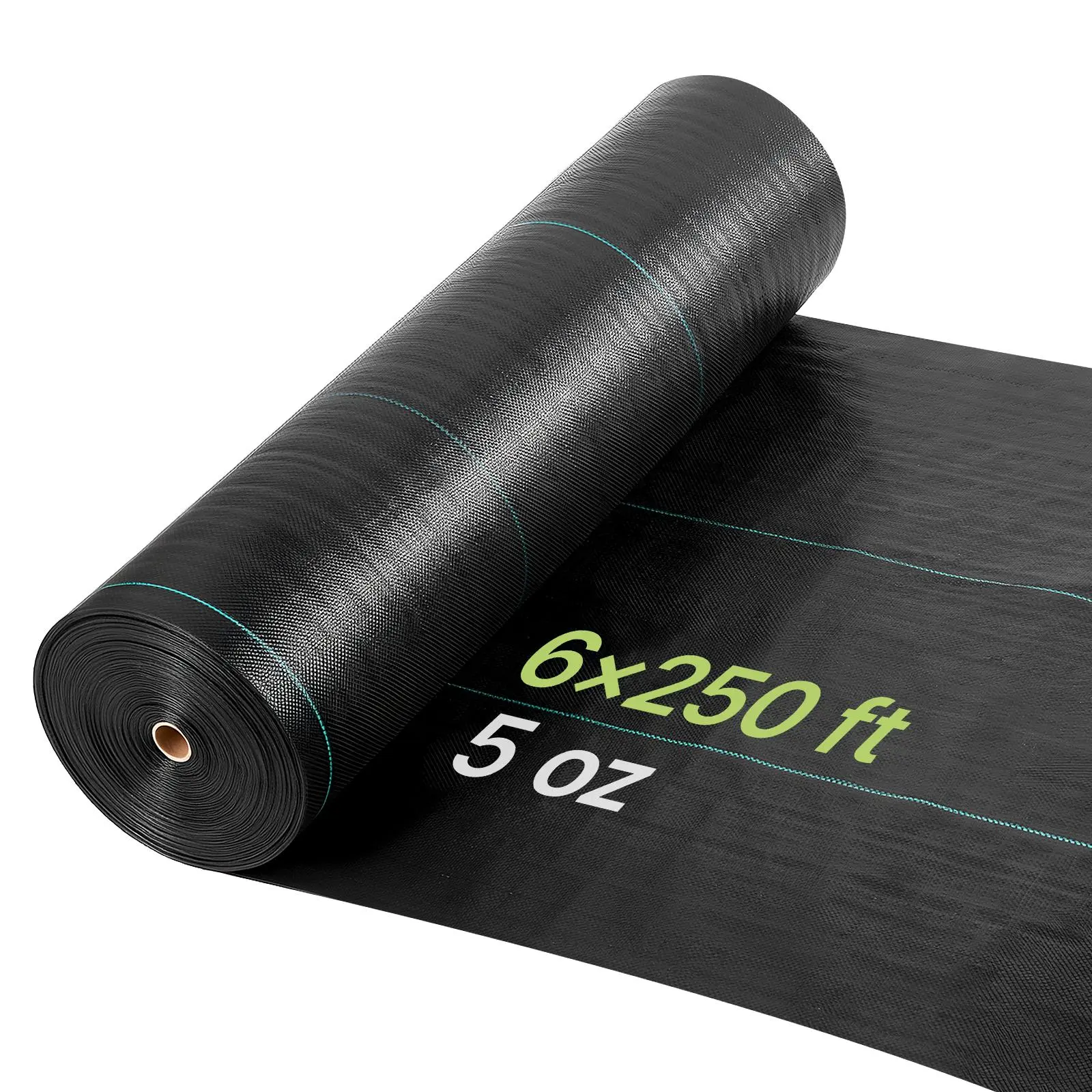【SummerFinds】VEVOR Weed Barrier Fabric Heavy Duty, 6x250FT 5oz Landscape Fabric, Woven Weed Blocker Fabrics, Garden Fabrics Weeds Barrier, Weeds Control Ground Cover, Geotextile Webbing, Gardening Mat, Black