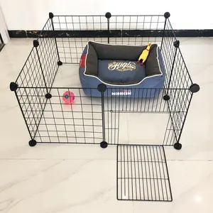 Easy Cat Fence Iron Mesh Small Pet Cage, Free Combination Assembly, Home Indoor Rabbit Fence, Escape Proof Dog Enclosure, Cat/dog Cage