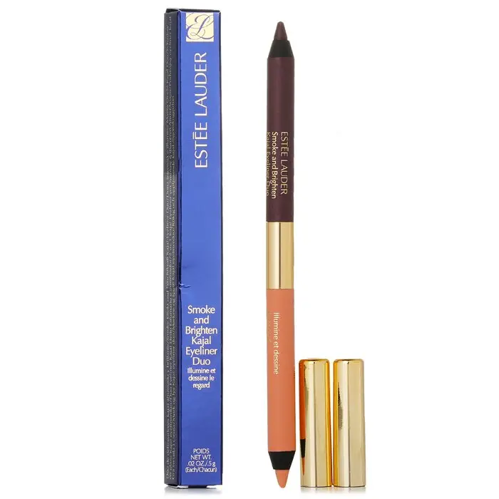 Estee Lauder Smoke And Brighten Kajal Eyeliner Duo - # 02 Bordeaux / 02 Ivory 5g/0.02oz Estee Lauder Smoke And Brighten Kajal Eyeliner Duo - # 02 Bordeaux / 02 Ivory 5g/0.02oz